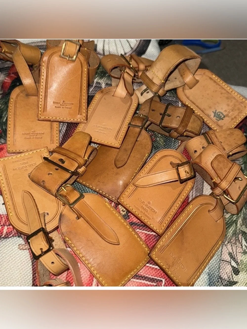Authentic - 1 - LOUIS VUITTON Vachetta Luggage Tag Poignet.price for one
